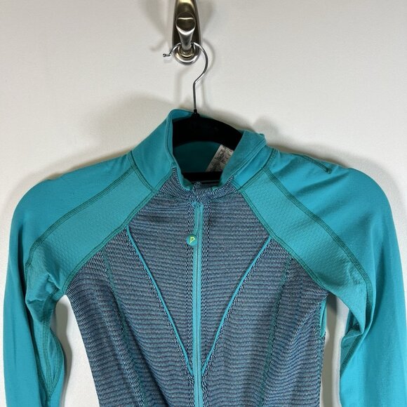 IVIVVA by Lululemon teal zip up athletic jacket girls‎ size 10 Workout - Picture 2 of 8